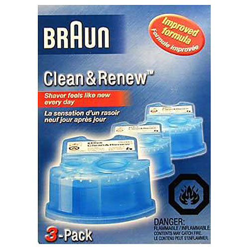 Braun CCR3 Clean & Renew Cartridges Braun Foils, Cutters & Cleaner