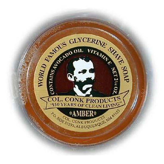 4250 C. Conk Amber Glycerine Shave Soap 114 Col.Conk Shave Soap