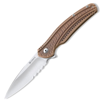 406BXS Ripple 3.15, Bronze Stainless Handle, Serrated