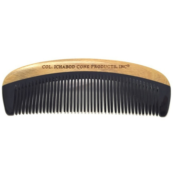 4363 Col Conk Green Sandalwood and Horn Beard Comb