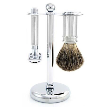 S81M89L11 Jagger Chrome Lined DE Shaving Set