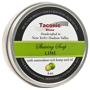 Taconic Lime Shaving Soap with Hemp Seed Oil
